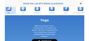 Alle downdog Apps (Yoga und mehr) für 17,99€ pro Jahr