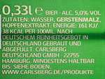 Carlsberg Premium Lager 5,0 % Vol. Dosenbier 0,33l, 24 Lagerbiere mit feiner Hopfennote in 0,33 l Dose (Spar-Abo Prime)