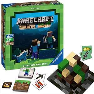 [Amazon Prime] Ravensburger 26132 - Minecraft Builders & Biomes - Gesellschaftsspiel für Kinder und Erwachsene, für 2-4 Spieler für 23.15€
