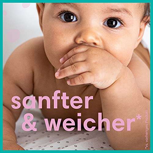 [PRIME/Sparabo] Pampers Sensitive Baby Feuchttücher, 260 Tücher (5 x 52) ohne Duft, für eine sanfte und weiche Reinigung