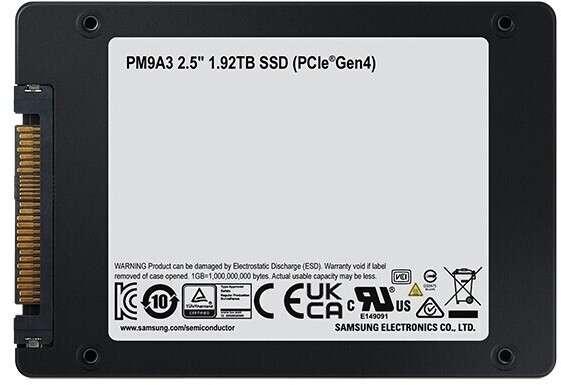 [Mindstar] 1,9TB Samsung PM9A3 U.2 PCIe 4.0 x4 3D-NAND TLC (MZQL21T9HCJR-00A07)