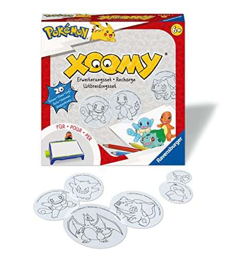 [Amazon Prime] Ravensburger Xoomy Erweiterungsset Pokémon 20239 (20 Motive mit verschiedenen Pokémon)