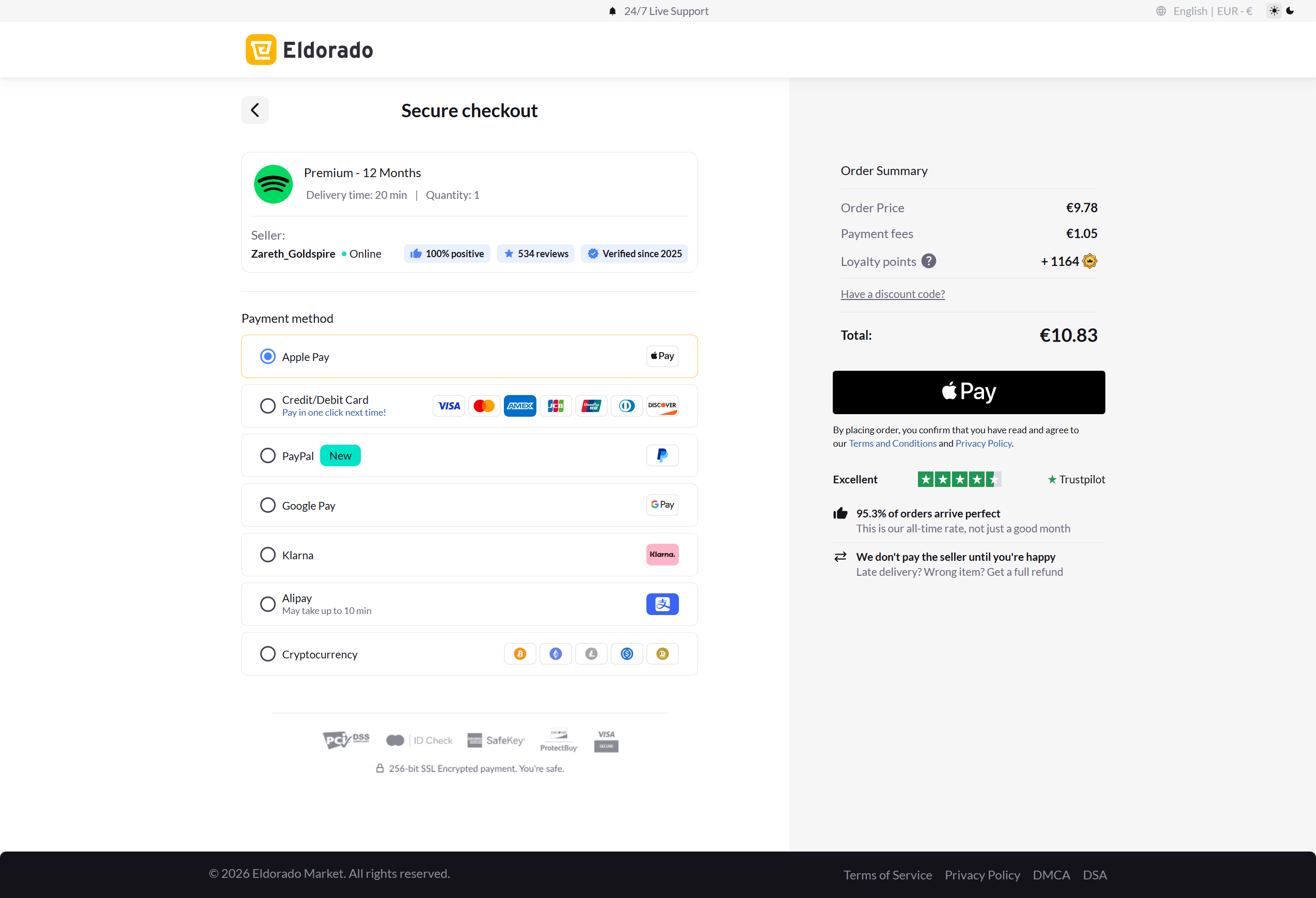 Spotify Premium 12 Monate | 10,83 €