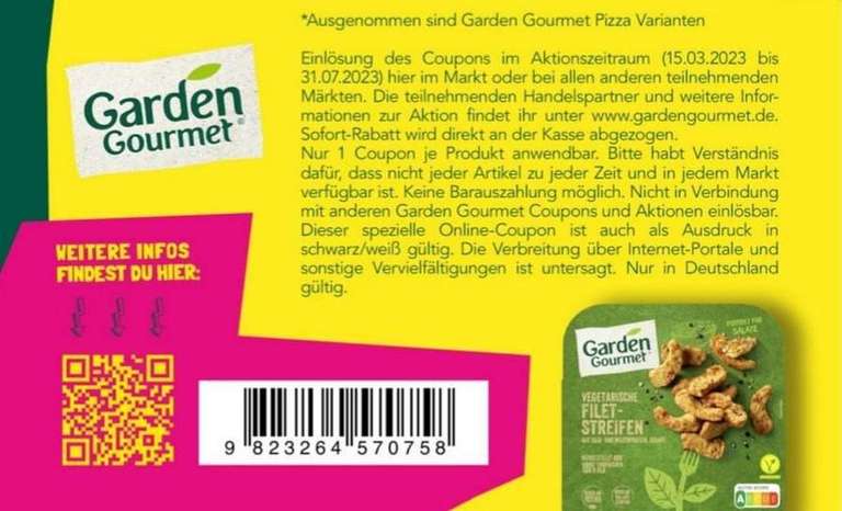 [Edeka Nord] Garden Gourmet vegetarische Fleischalternativen bspw. veganer Sensational Burger für 1,74€ (Angebot + Coupon)