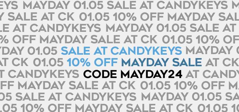 Candykeys lässt für den 1. Mai 10% springen, für alle die auf Mechanische Keyboards oder hübsche Tastaturen stehen