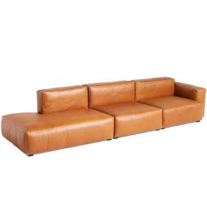 Hay - Mags Soft 3-Sitzer Sofa mit hochwertigem Vollnarbenleder bezogen [connox]