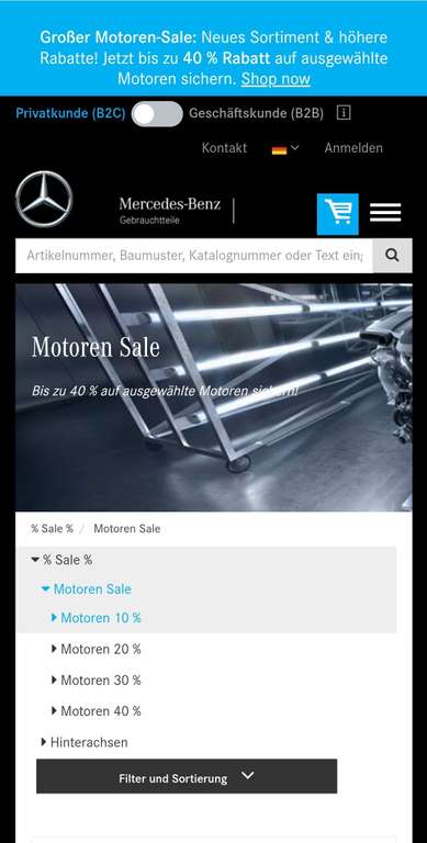 MBGTC.de bis zu 40% auf den Gebrauchtteilpreis für Mercedes Motoren, auch V8 AMG