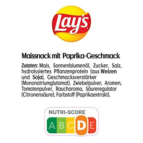 12x Lay’s Bugles Paprika (je 95g) Mais-Snack für 12,14€ (statt 19€) – Prime