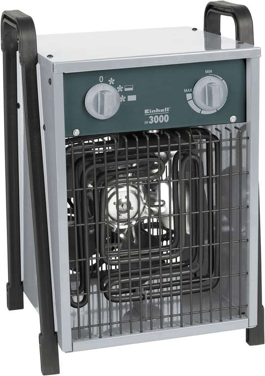 Einhell Bauheizer EH 3000 (230 V, max 3.000 W, Axiallüfter, Thermostatregler, Spritzwasserschutz) für 30€
