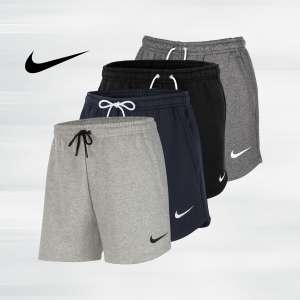 Nike Damen Short Team Park 20 mit Reißverschluss-Taschen (82% Baumwolle & 18% Polyester) bis Gr. XL