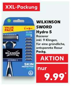 (Kaufland) WILKINSON SWORD Hydro 5 Rasierer inkl. 9 Klingen
