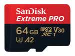SanDisk Extreme Pro A2 microSDXC 64GB für 5,99€ (Gravis Filialen)
