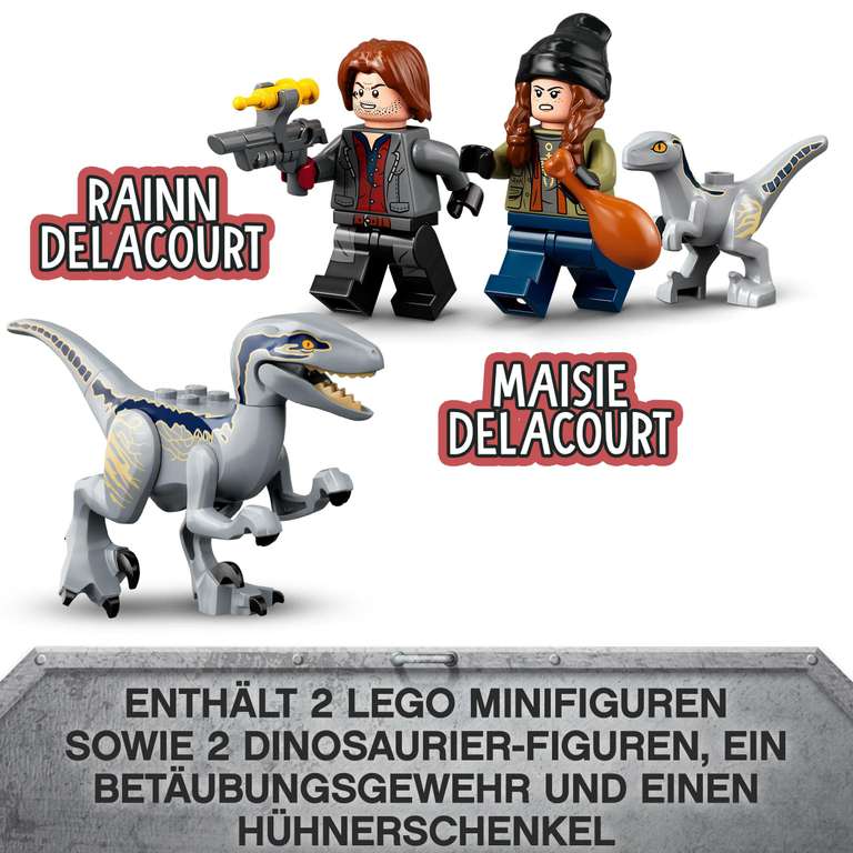 [Prime] Lego Jurassic World 76946 Blue & Beta in der Velociraptor-Falle (-42% zur UVP)