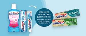 Bei 3€ Einkaufswert Odol-med3 naturals Zahnpasta geschenkt [dm]