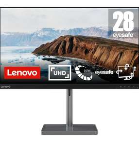 Lenovo L28u-35 28" 4K UHD Monitor mit 60Hz, IPS, 300 nits,