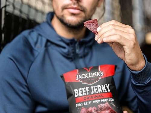 [Prime] Jack Link's Beef Jerky Original – 12er Pack (12 x 25 g) – Proteinreiches Trockenfleisch vom Rind