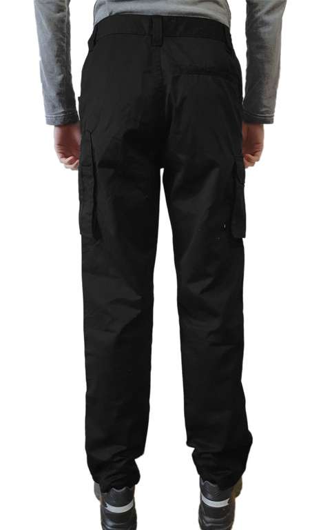 2x STANLEY Herren Arbeits-Hose mit vielen Taschen für Werkzeug und Material | Handwerker-Hose Workwear in Schwarz | Gr. L/52 - XXL/56
