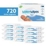 12x WaterWipes plastikfreie Reinigungstücher für Babys, gesamt 720 Stück (Prime Sparabo)