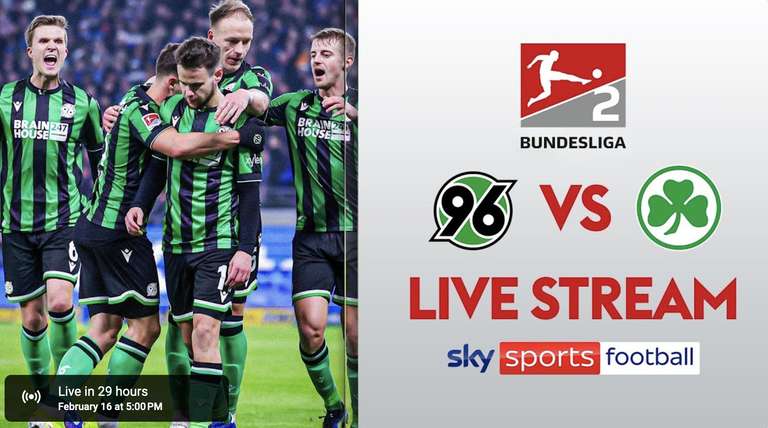 1. & 2. Bundesliga: FC Köln vs. Werder Bremen | Hannover 96 vs. Greuther Fürth | Hansa Rostock vs. HSV - kostenlos im Livestream (UK VPN)
