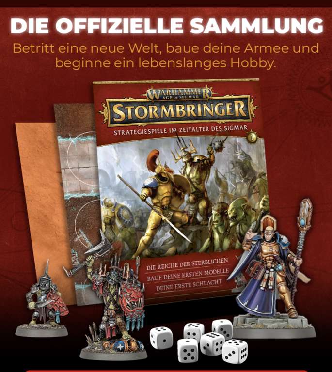 Warhammer Age of Sigmar Stormbringer (3 Ausgaben + Figuren/Farben + Zubehörset)