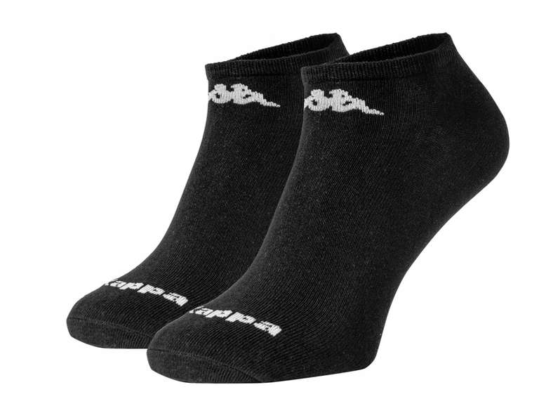27 Paar Kappa Sport Sneaker-Socken mit Logo in schwarz oder weiß | Gr. 39 - 46, 72% Baumwolle
