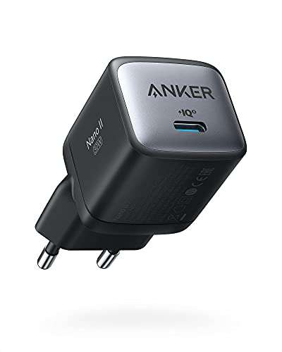 Anker Nano II 30W USB-C Ladegerät Mini Netzteil, GaN II Tech, schwarz (Prime)