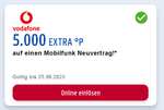 [Vodafone + Payback] 5.555 Payback-Punkte (55,55 €) auf einen Vodafone Mobilfunk Neuvertrag (Personalisiert)