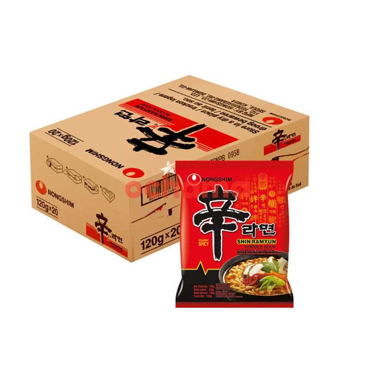 [Ochama] NONGSHIM Instant Noodles / Nudeln 20x 120g | Neukunden effektiv ~15€ pro Karton bei Abnahme von 2 Kartons