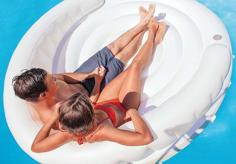 Badeinsel Mini-Sammeldeal [2] | Bestway Hydro-Force Sunny Lounge - 5 Pers. = 96,03€ | Intex Canopy Island - 2 Pers. = 64,26€ [Coolstuff]