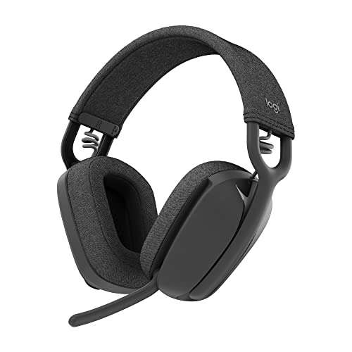 Logitech ZONE VIBE 100 Over Ear Headset Bluetooth Stereo Graphit Mikrofon-Rauschunterdrückung, Noise Cancellin