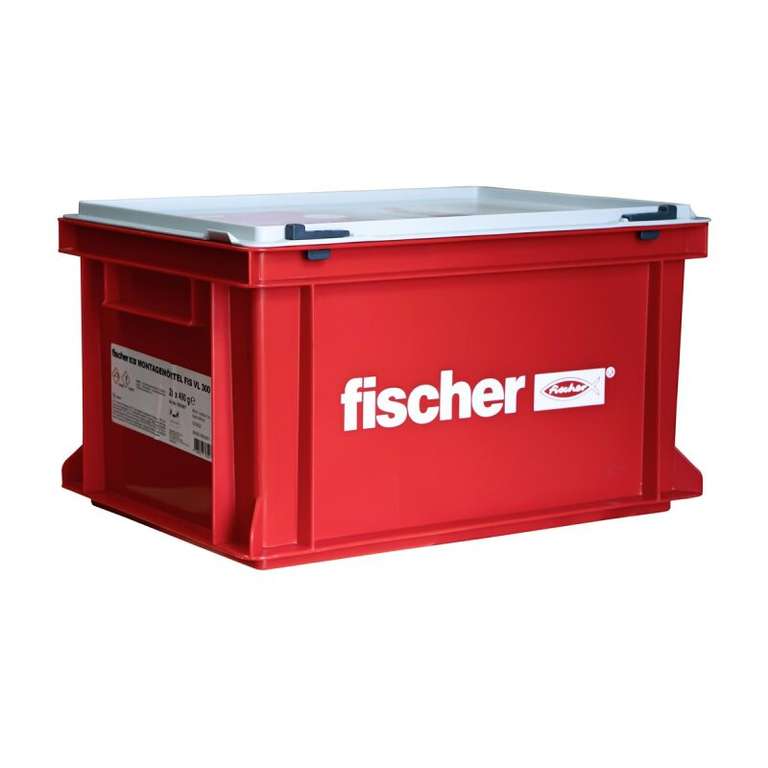 Fischer Euronormbehälter, mit Deckel Größe M (40x30x23 cm)