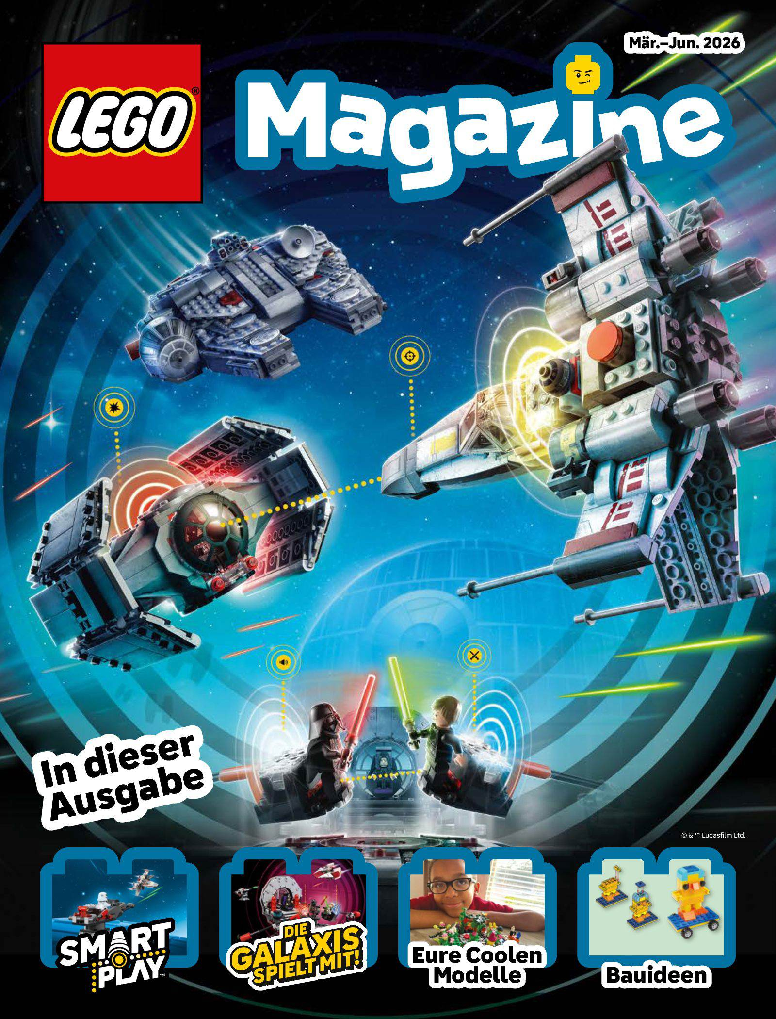 LEGO Magazin GRATIS ABO nach Hause | Comics, kreative Basteleien, Poster + MEHR | empfohlen für KINDER 5-9 Jahre | +alte Ausgaben digital