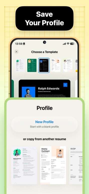 [Google PlayStore] Resume Builder - CV Template | Lebensläufe mit wenigen Klicks erstellen
