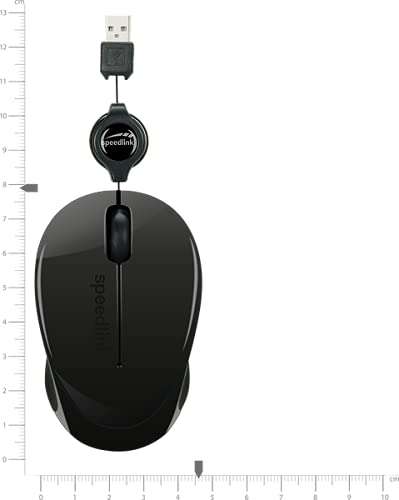 Speedlink BEENIE Mobile Mouse - mit USB Anschluss, justierbarer Kabellänge & geräuschlosen Tasten - für 5€ (Amazon Prime und MM/S Abholung)