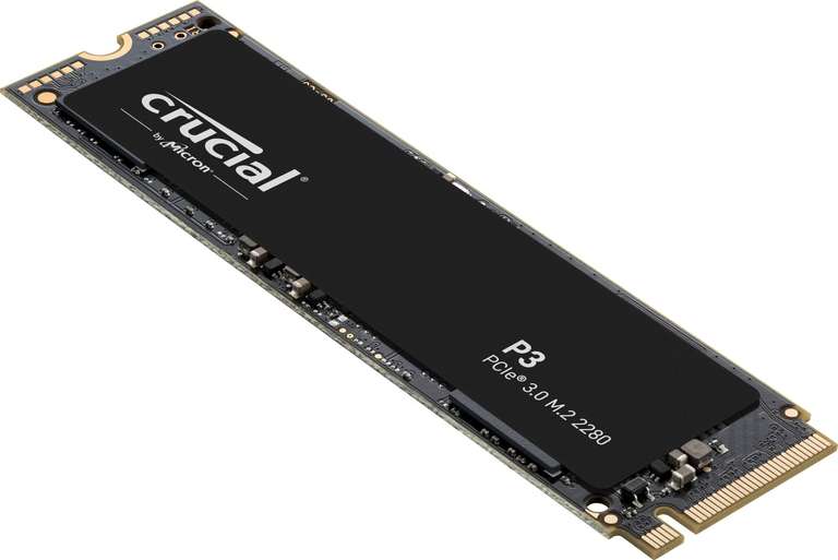 Crucial P3 1TB M.2 PCIe Gen3 NVMe interne SSD, Bis zu 3500MB/s, M2 (2280)- CT1000P3SSD8