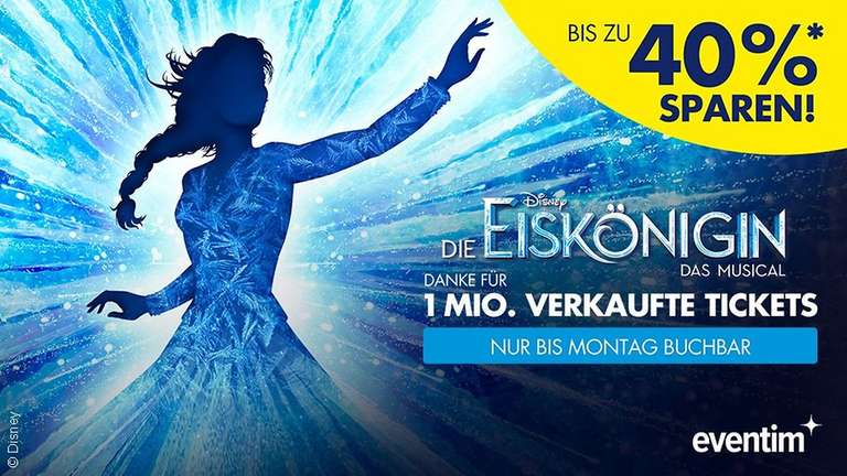 [Hamburg] Disney-Musical DIE EISKÖNIGIN / Frozen - 40% /