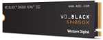WD_BLACK SN850X NVMe SSD 4 TB interne SSD (Gaming Speicher, PCIe Gen4-Technologie, Lesen 7.300 MB/s, Schreiben 6.600 MB/s) Schwarz, Prime