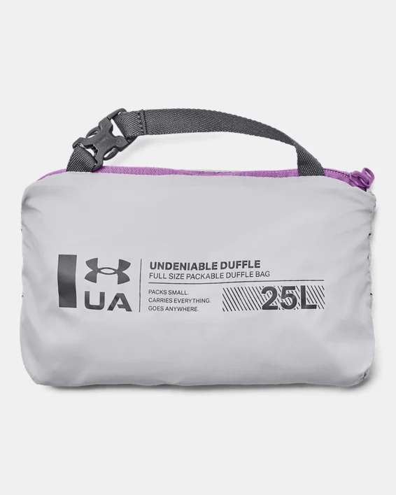 UA Hustle 5.0 verstaubare XS Duffle-Tasche | 25 Liter Volumen