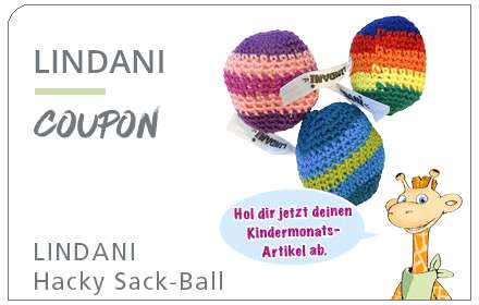 [LINDA Apotheken Lokal] Für Kinder im März kostenloser LINDANI Hacky Sack-Ball