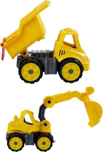 [Otto UP oder zzgl. 2,95 € Versand] BIG Spielzeug-Baumaschine Power-Worker Mini Set (bestehend aus Kipper und Bagger)