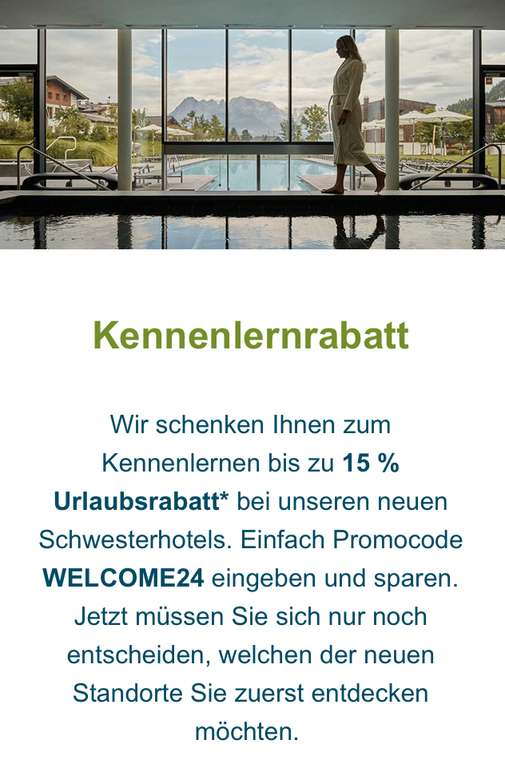 15% Gutscheincode TravelCharme Hotels