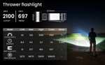 20% Rabatt auf Sofirn IF22A Taschenlampe SFT40 LED, max 2.100 Lumen, aufladbar, Powerbank-Funktion, 21700-Akku, TIR-Linse