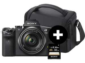 [Expert] SONY Alpha 7 M2 Kit (ILCE-7M2K) Systemkamera mit Objektiv 28-70 mm + 32 GB SD Karte + Tasche