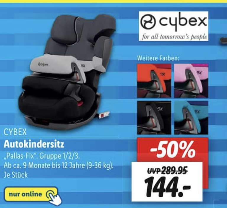 CYBEX Autokindersitz »Pallas-Fix«, Gruppe I-III, 9 - 36 kg Kindersitz Kinderautositz