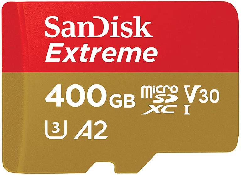 SanDisk Extreme Carte Mémoire MicroSDXC 400 GB + Adaptateur