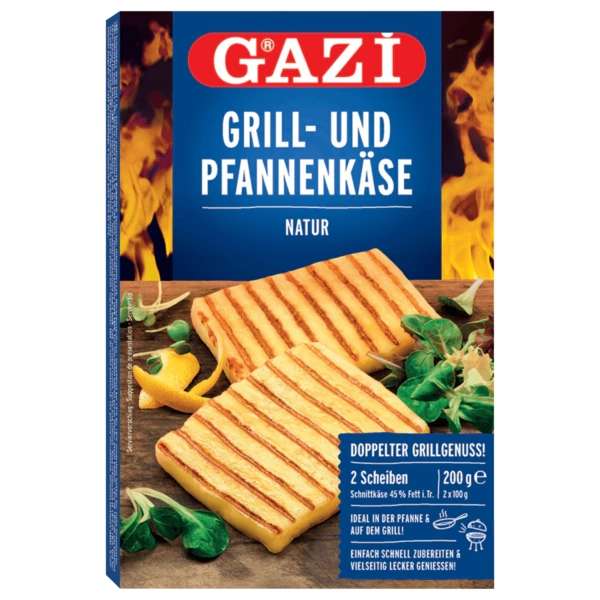 Penny: Gazi Grill-und Pfannenkäse(aus Kuhmilch), 200g Packung in versch.Sorten ab 28.03.22