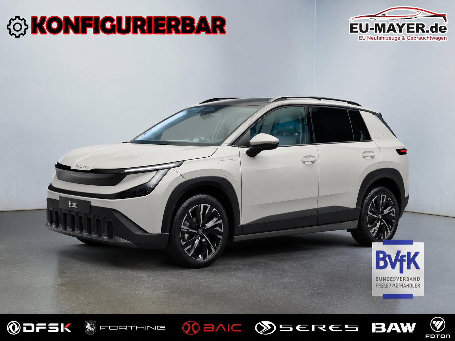 Skoda EPIQ Essence|MJ 27|116PS|förderfähig|5 Jahre Garantie|gratis Lieferung nach Hause|315km WLTP|EU Bestellfahrzeug|Climatronic|Smartlink
