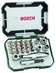Bosch 26tlg. Schrauberbit und Ratschen-Set (PH-, PZ-, Hex-, T-, S-Bit) für 11,39€ (Prime)