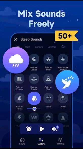 Sleep sound - relaxing sounds [Google Playstore]