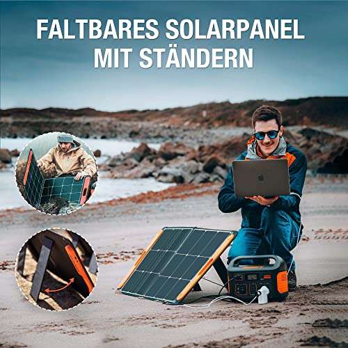 Solargenerator Jackery 500 mit SolarSaga 100W Solarpanel